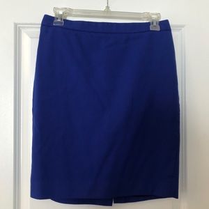 JCrew No. 2 Pencil Skirt Royal Blue